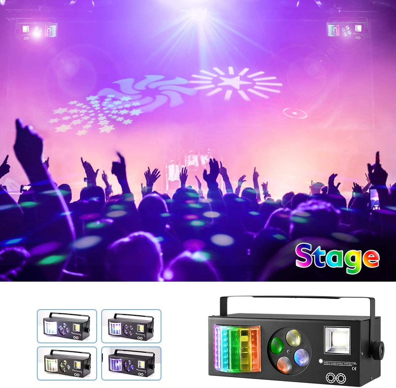YOLNEY Party Lights Stage Lights with Remote Control & DMX LED Pattern DJ Lights for Party Wedding Birthday