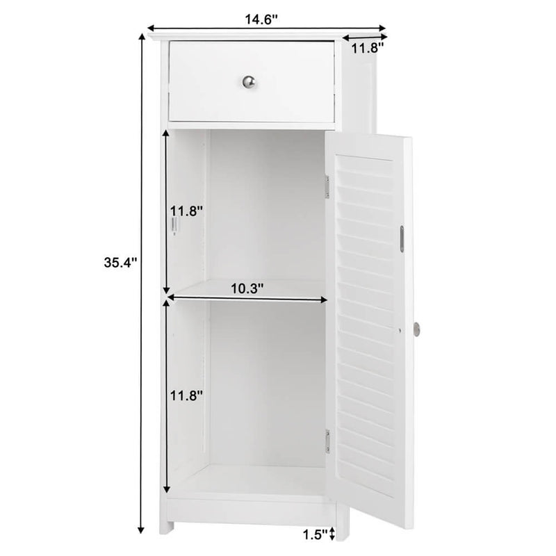 MDF Bathroom Cabinet White