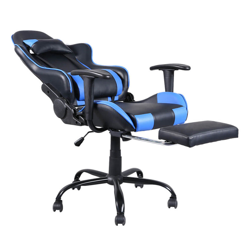 High Back Swivel Chair Racing Gaming Chair Office Chair Blue