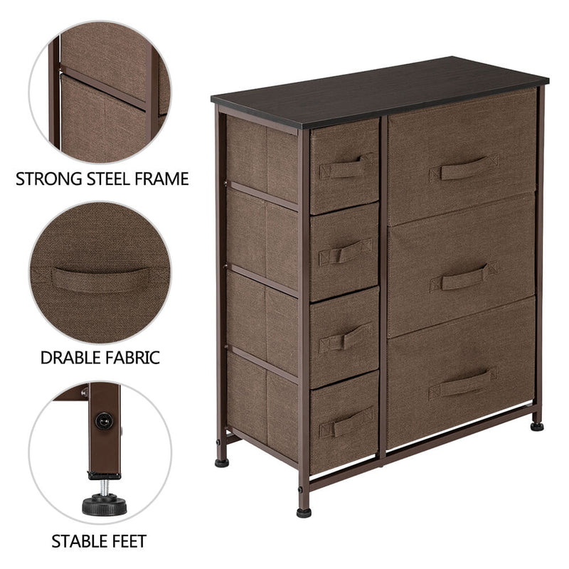 Dresser with 7 Drawers Furniture Storage Tower Unit for Bedroom