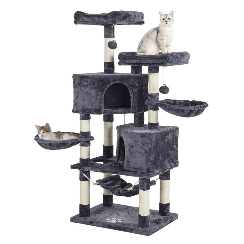57 inches Cat Tree Tower Condo with Cat Scratching Post Multi-Level Cat Furniture