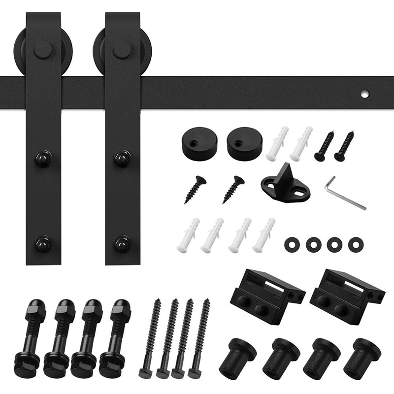 8ft Classic Barn Door Hardware Single Sliding Door Hardware Interior DIY Hardware