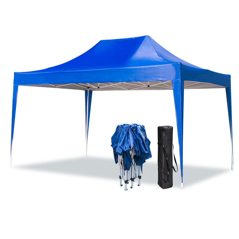 Outdoor Pop up Canopy Party Tent Gazebos 10 x 15 ft Blue