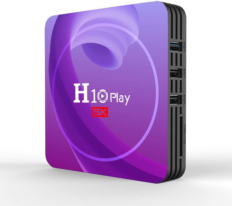 H10 Play Android 9.0 Smart TV Box 8K Resolution 4GB RAM 32GB/64GB ROM WiFi ALLwinner H6 TV Box 6K Quad Core DMI2.0 USB3.0