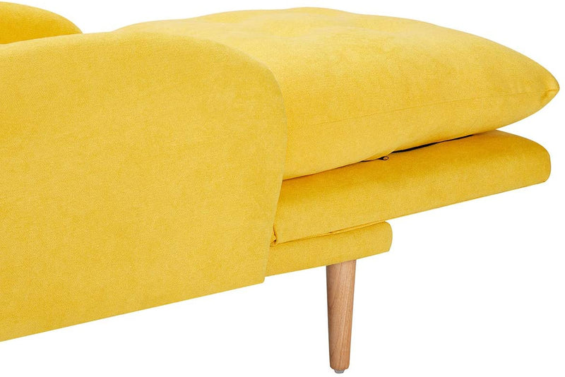 Sofa Chair with Ottoman Fabric Lounge Recliner Adjustable Backrest