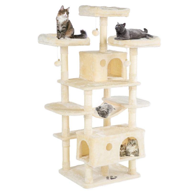 63 inches Cat Tree Tower  Play Condo Furniture (Free Gifts)