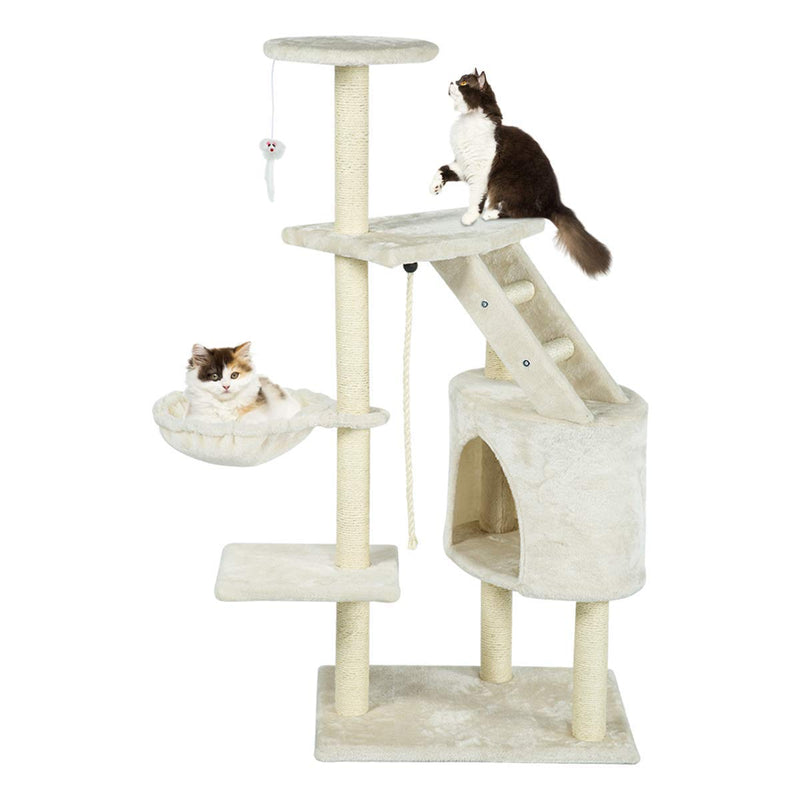 48 inchesMulti-Level Cat Tree Furniture Kittens Activity Tower (Free Gifts)