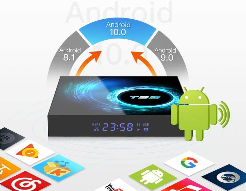 Android 9.0 TV Box 4K Ultra HD Android Box Quad Core 5G WiFi 4K HDMI Micro SD Android OTT TV Box 2GBRAM/16GB ROM Optional