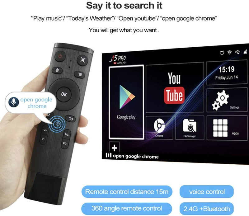 Dnyker Android 9.0 TV Box, Quad-core Cortex-A53 CPU 4GB RAM 64GB ROM 2.4GHz/5GHz Dual Band WiFi 4K Ultra HD Resolution Bluetooth 4.0 Streaming Media Player