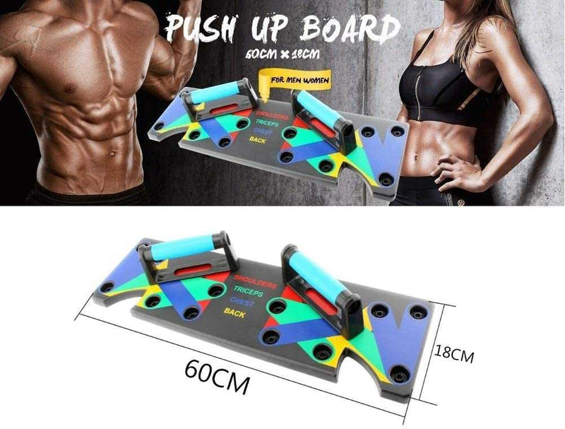 9 in 1 Exercise Pushup Stands, Body Building Pushup Stands, Multi-Function Push Up Rack Board System