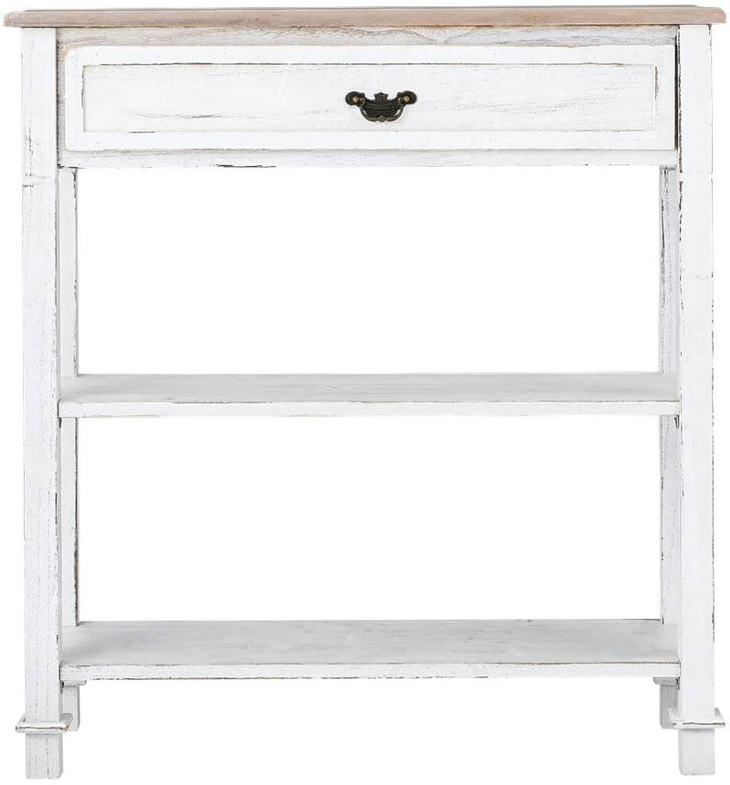 Console Table Entryway Table 3 Tiered Sofa Table Classic Design with Drawer and Opening Shelves, Entryway Hall Table, Sofa Tables Narrow Easy Assembly