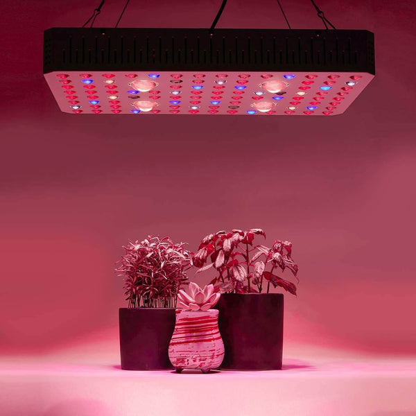2000W LED Plant Grow Lights for Indoor Plants Full Spectrum Dual-Chip with Daisy Chain & Thermometer Humidity Monitor