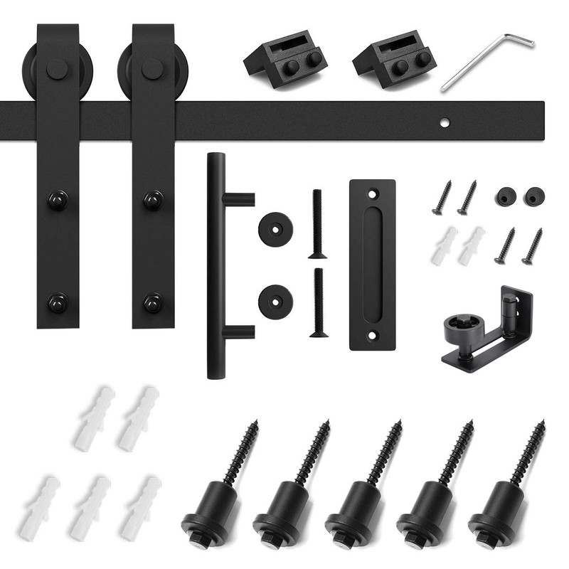 8FT Antique Style Sliding Barn Door Hardware Combo Barn Door Hardware Bundle