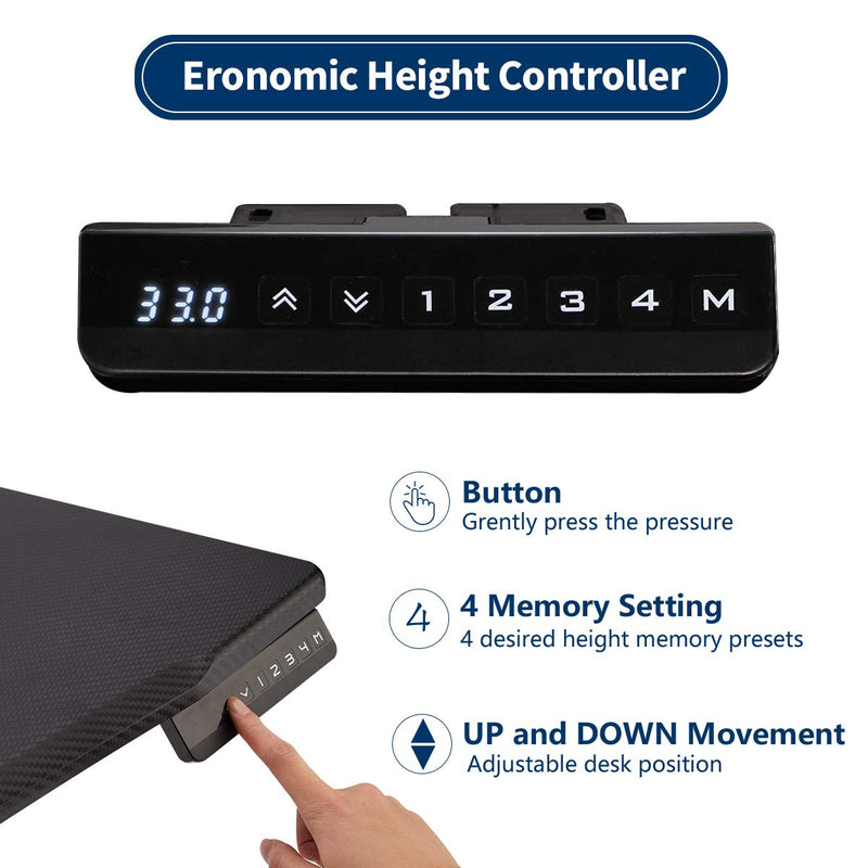 Electric Stand Up Desk Frame Height Adjustable Standing Base Single Motor