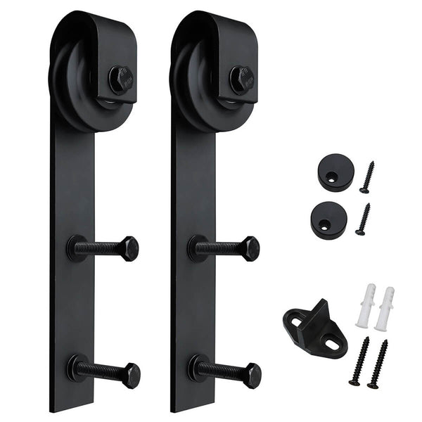 J Shape Sliding Barn Door Hardware Hangers 2pcs