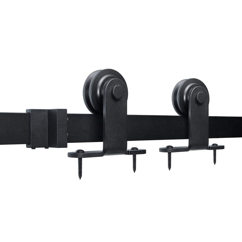 Barn Door Hardware Kit Top Mount T Shape 6.6 Ft Hanging Door Hardware