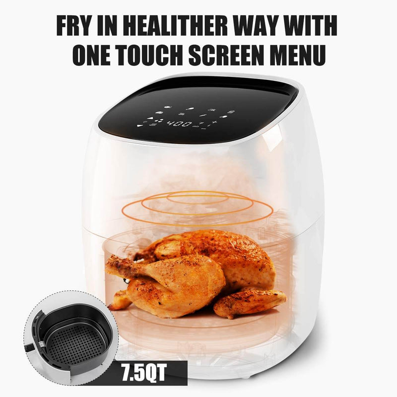 Power Air Fryer 8 in 1 Non Stick White