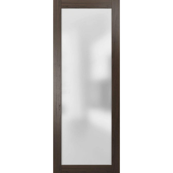 Glass Sliding Barn Door Panel Slab Barn Pocket Sliding Closet Frosted Lite 42in x 80in