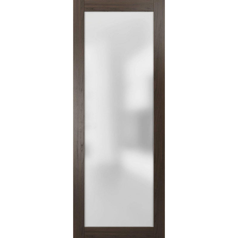 Glass Sliding Barn Door Panel Slab Barn Pocket Sliding Closet Frosted Lite 42in x 80in