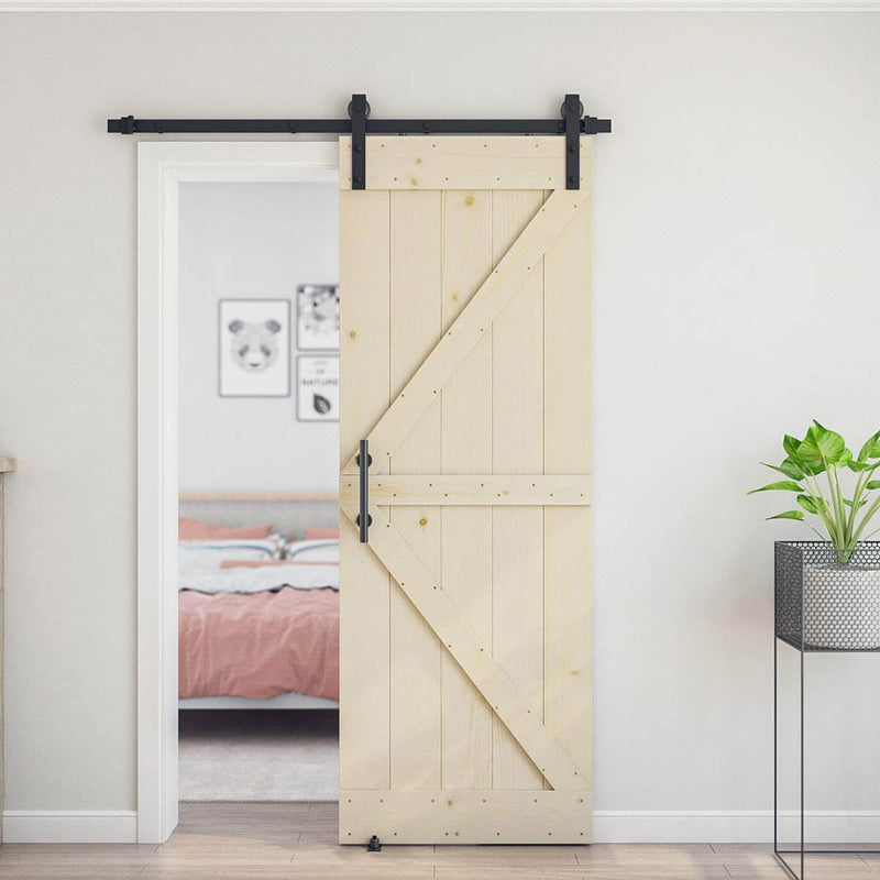 8FT Antique Style Sliding Barn Door Hardware Combo Barn Door Hardware Bundle