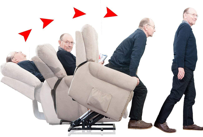 Large Power Lift Chair Recliner Sofa for Elderly Help Standing with Remote Control