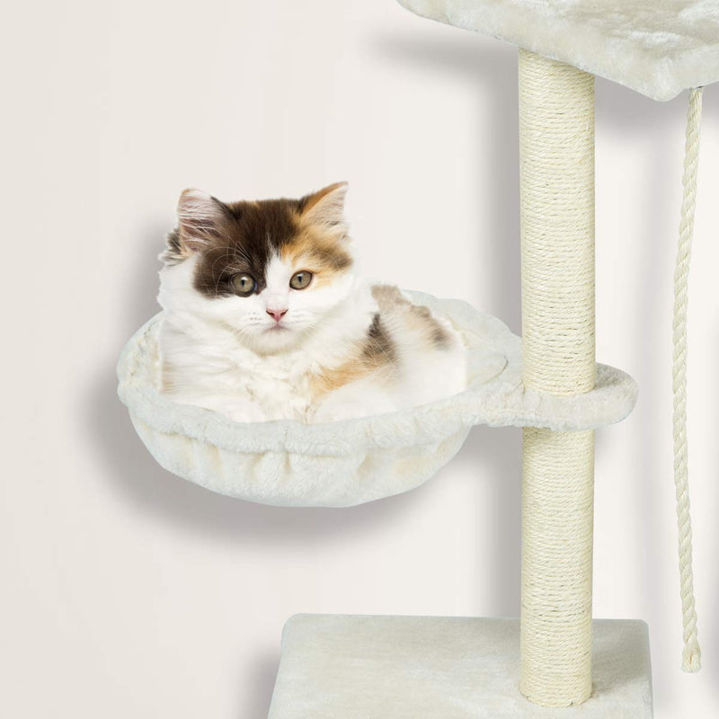 48 inchesMulti-Level Cat Tree Furniture Kittens Activity Tower (Free Gifts)