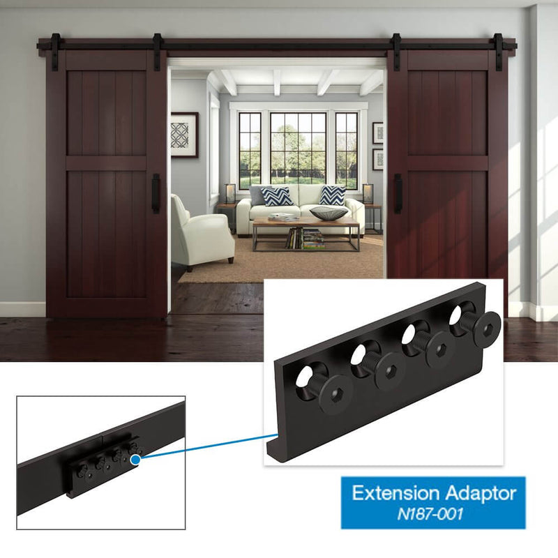 Barn DoorHardware Connector Connecting Adaptor Oil Rubbed Bronze