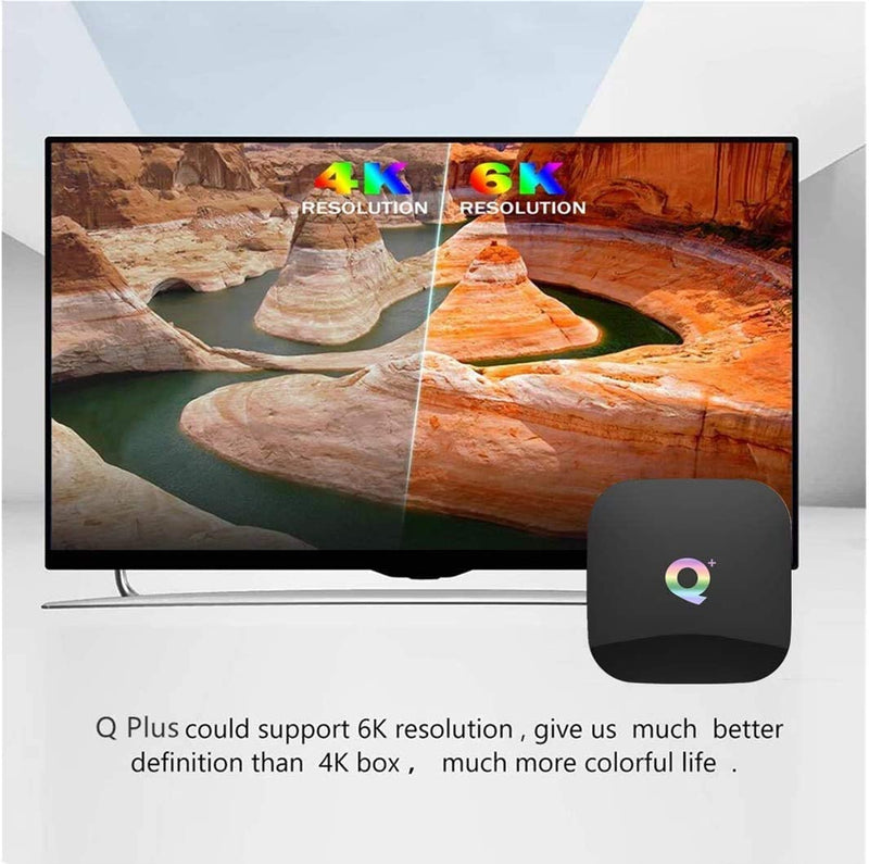 Q-Plus Android 9.0 Box Network Smart Player TV Box All-H6 32G/64G WiFi BT HD+