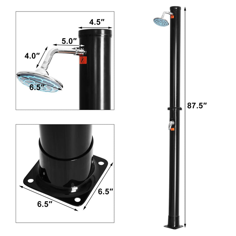 Outdoor Solar Showers with Shower Head and Faucet Pool Shower