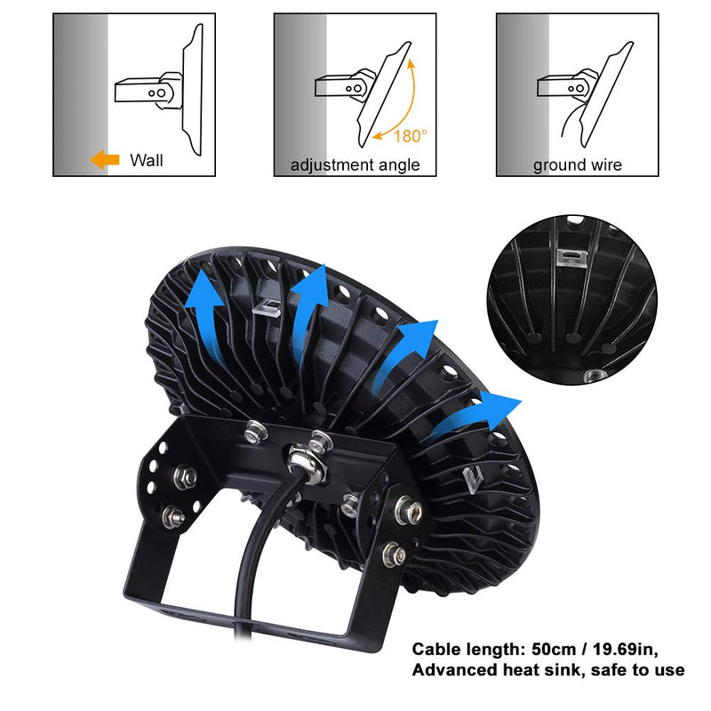 50W Commercial Bay Lighting Garage Gym Light Warehouse Industrial Lighting