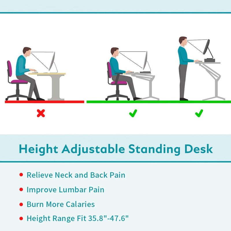 Adjustable Height Laptop Desk Multifunctional Mobile Podium, Sturdy and Ergonomic, White