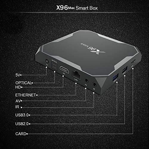X96 Max Smart TV Box Android 8.1 Chip S905X2 Quad Core 2/4GB 16/32/64GB 2.4G&5.8GHz WiFi BT 1000M 4K IPTV Set top Box