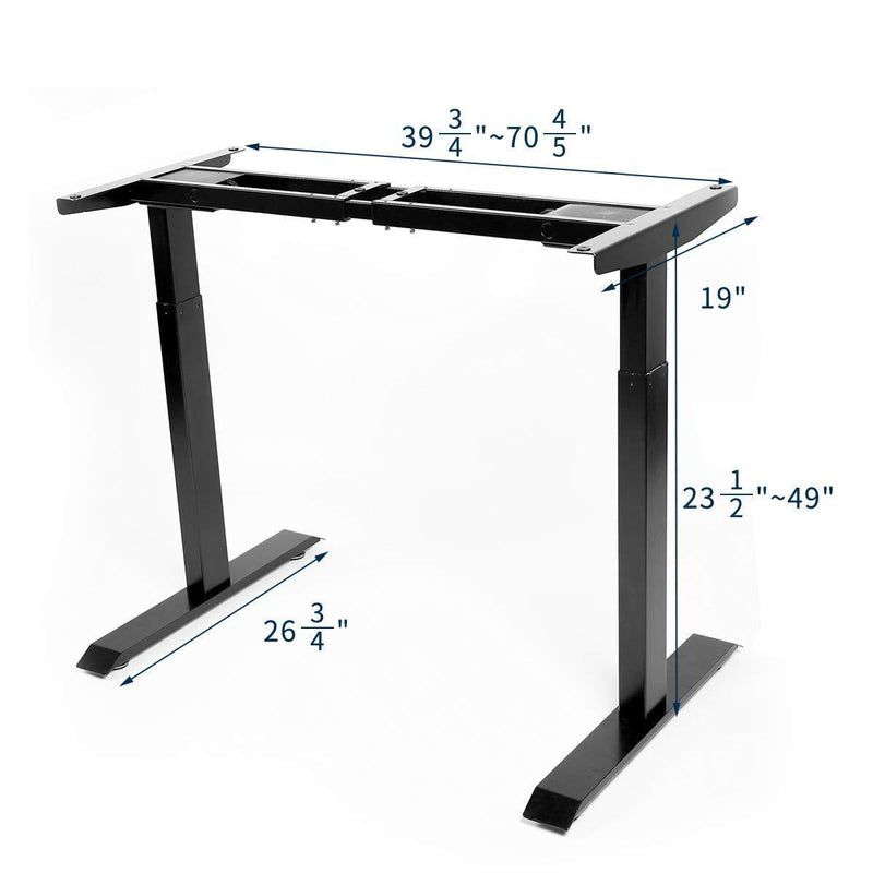 Electric Standing Desk Frame Motor Memory Preset Controller Black Dual