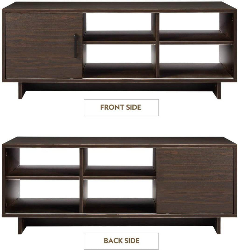 Mid-Century Coffee Tables with Storage Shelf for Living Room Bedroom, Brown