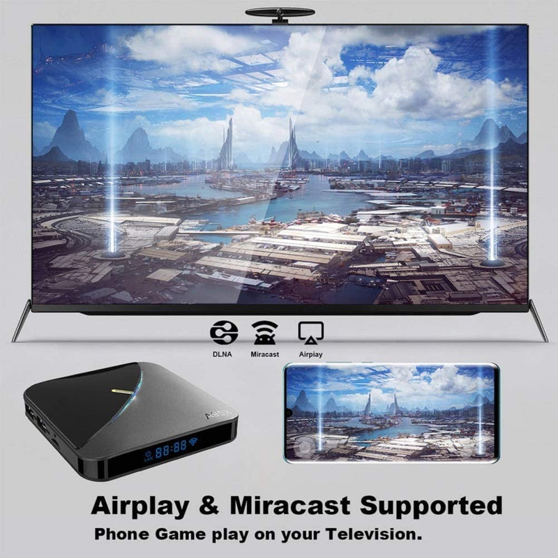 Samrt TV Box A95X F3 Android 9.0 TV Box 64GB 32GB 16GB 5G WiFi RGB Light Smart 4K Media Player with G30 Remote Control