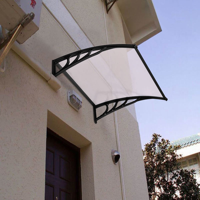 40" x 31" Front Door Awnings Canopies, Modern Polycarbonate Window Awning Cover, Patio Eaves Canopy Decorator