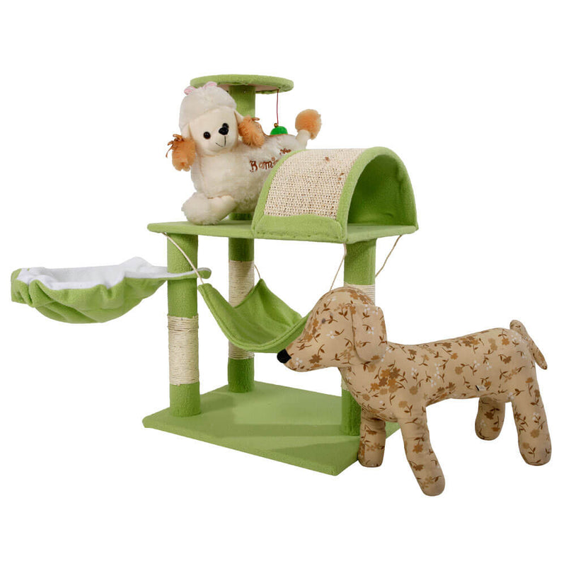 Stable Cute Sisal Cat Climb Holder Cat Tower Lamb Green 32 inches