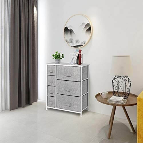 7 Drawers Fabric Dresser  Furniture Storage Tower Unit for Bedroom, Hallway
