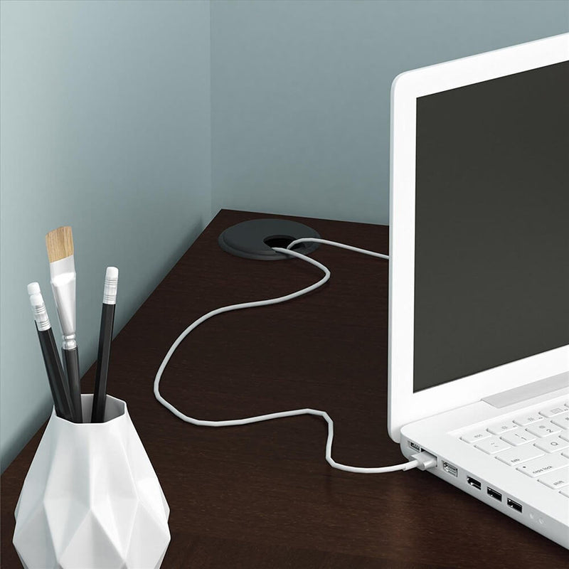 L-Shaped Computer Desk with Two-layer Bookshelves Dark Brown