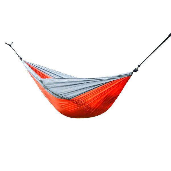 Nylon Parachute Fabric Double Hammock Orange & Gray