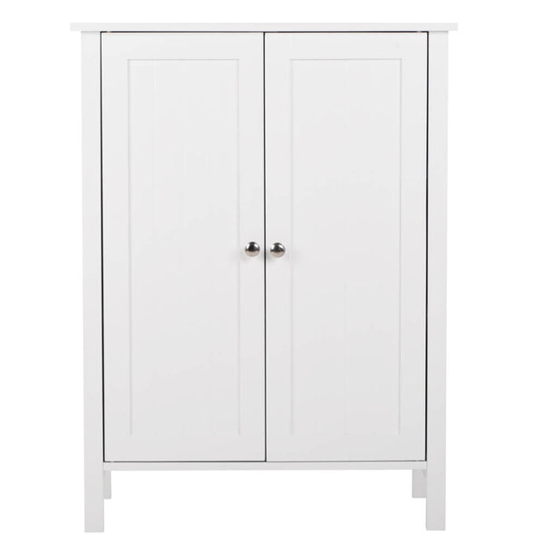 Double Doors Bathroom Cabinet White