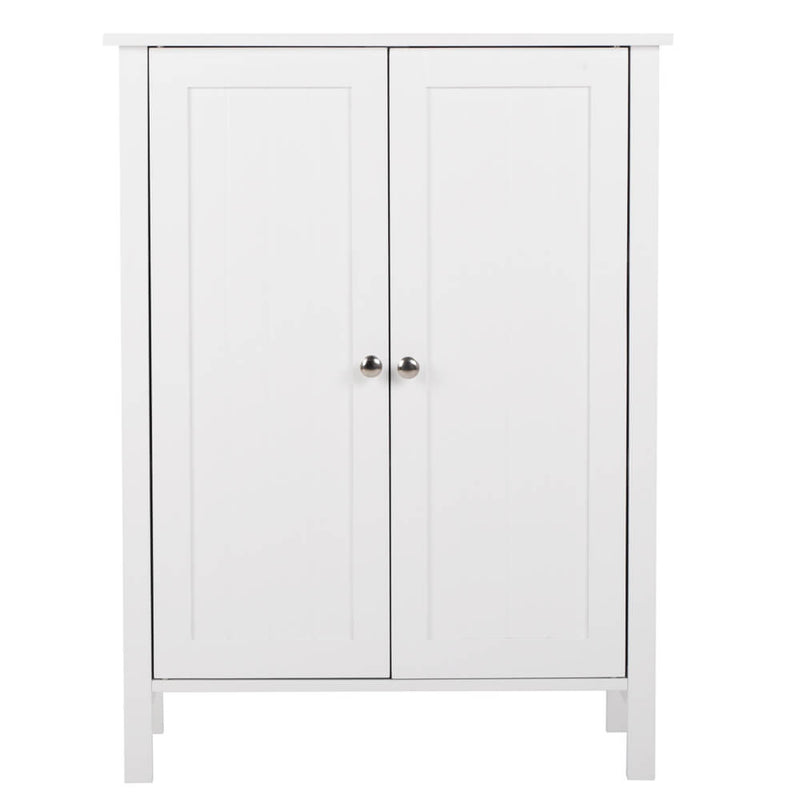 Double Doors Bathroom Cabinet White