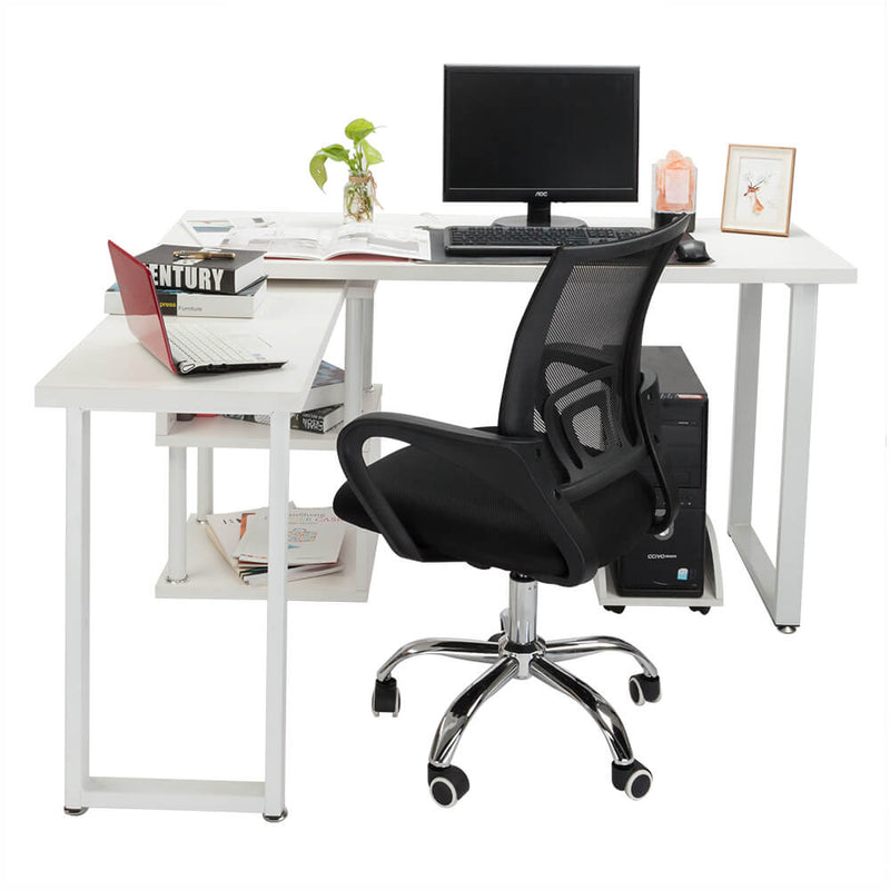 Mesh Back Gas Lift Adjustable Office Swivel Chair Black