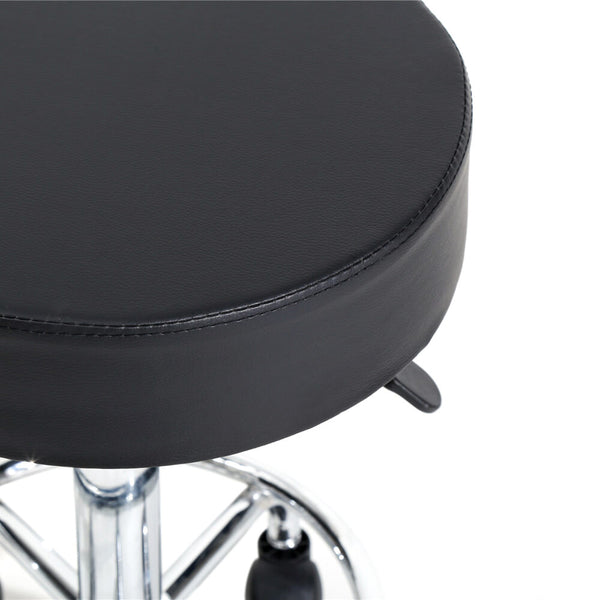 Salon Spa Office Round Stool Ha Ha Feet Rotation Bar Stool Black