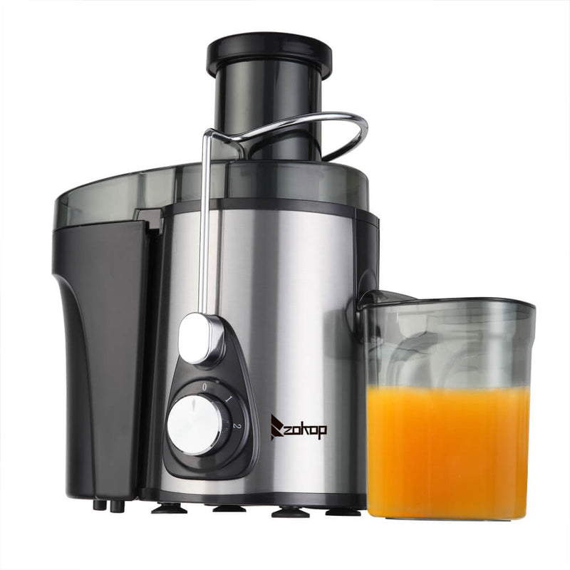 Large Caliber 600ML Juicer Machine Double Gear Easy to Clean Electric Juicer