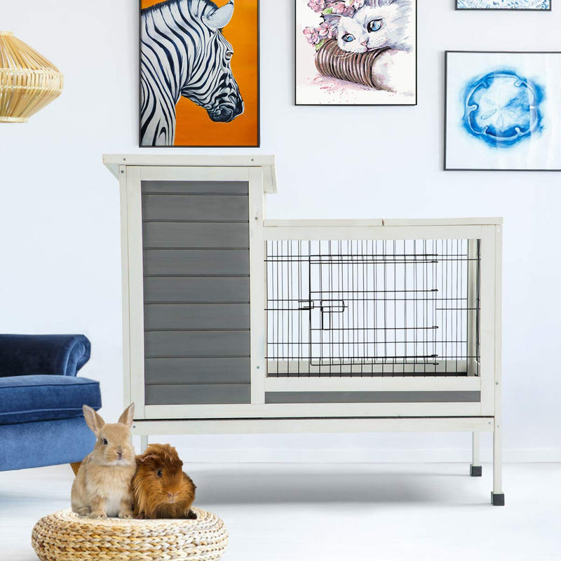 Rabbit Hutch Pet House  Indoor & Outdoor for Small Animals