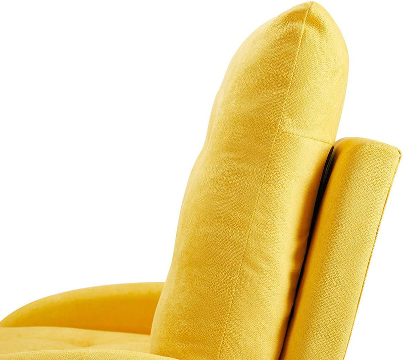 Sofa Chair with Ottoman Fabric Lounge Recliner Adjustable Backrest