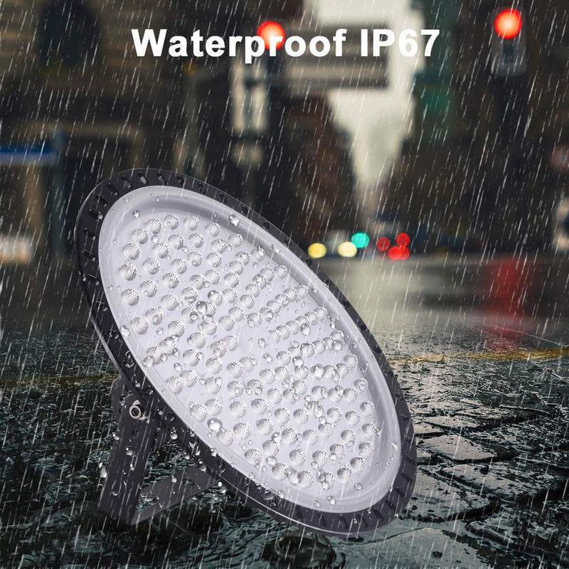 500W Super Bright Security Light Commercial Industrial Lighting High Bay Light 4 Pcs