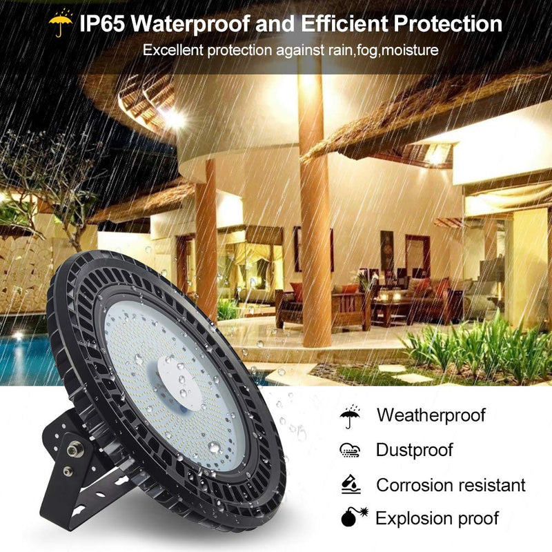 250W UFO LED High Bay Light Industrial lamp Factory Warehouse Shed Lighting 2Pcs