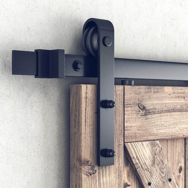J Shape Sliding Barn Door Hardware Hangers 2pcs